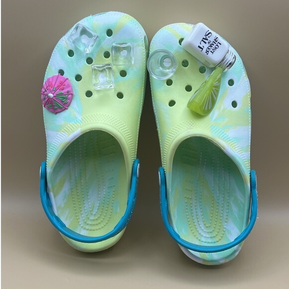 CROCS x Margaritaville Jimmy Buffet Lime Green Clogs - Women's Size 8 USED - Picture 5 of 7